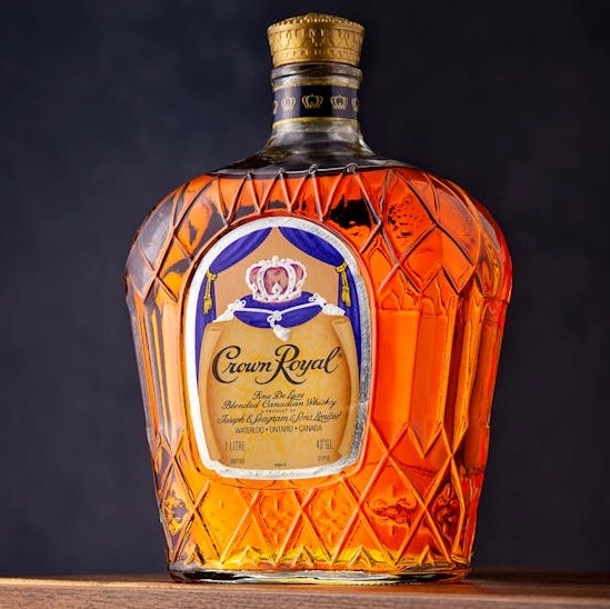 Bottle of Canadian whisky sold at ABLO Liquor in Calgary