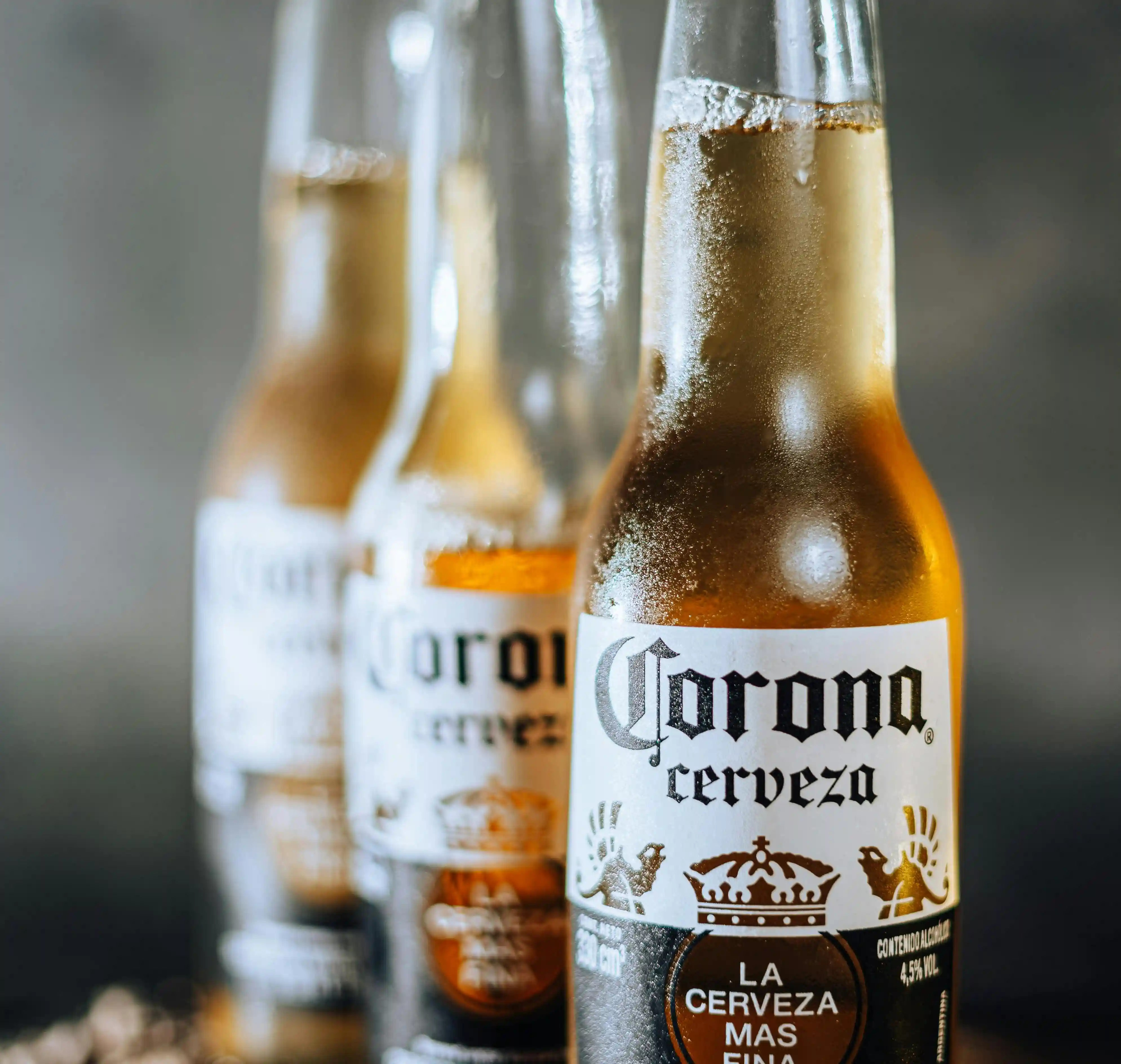 Cold beer bottles chilled and ready to buy at ABLO Liquor in Calgary